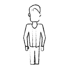 faceless man icon image vector illustration design 