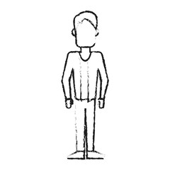 faceless man icon image vector illustration design 