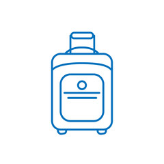 Line art contour icon illustration isolated sign symbol, thin line for web, modern minimalistic flat design vector on white background