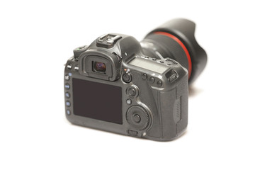 Camera isolated under the white background