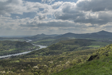 View from Skalky point over Labe river