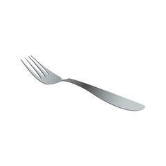 fork icon over white background. colorful design. vector illustration