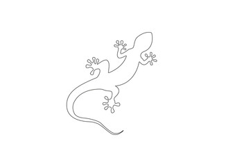 Gecko vector illustration isolated on a white background