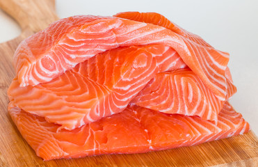 fresh raw salmon