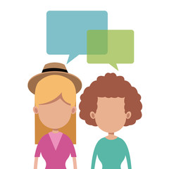 women together talking image vector illustration eps 10