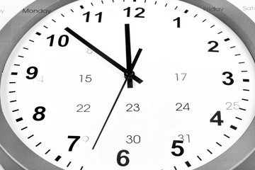 Clock and calendar