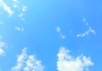 Fototapeta na wymiar Blue sky in sunshine day.