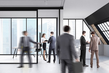 Fototapeta premium Business people in attic office