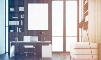 Dark CEO office, front, toned
