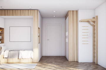 Kids room with poster