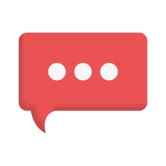 speech bubble icon over white background. vector illustration