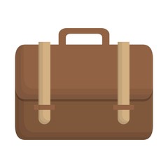 briefcase icon over white background. vector illustration