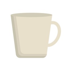 coffee mug icon over white background. vector illustration