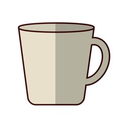 coffee cup icon over white background. vector illustration