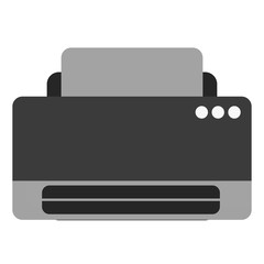 printer machine icon over white background. vector illustration