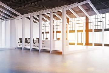 House framed conference room, side, toned