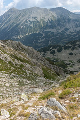 Fototapeta na wymiar Amazing Landscape from Banderitsa pass, Pirin Mountain, Bulgaria
