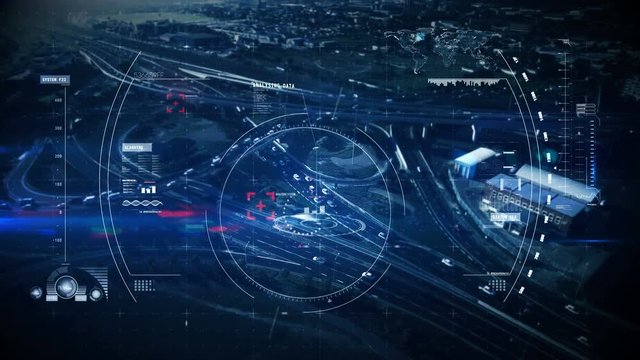 Digital composite video of ariel target