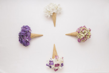 Obraz na płótnie Canvas Icecream flowers 3