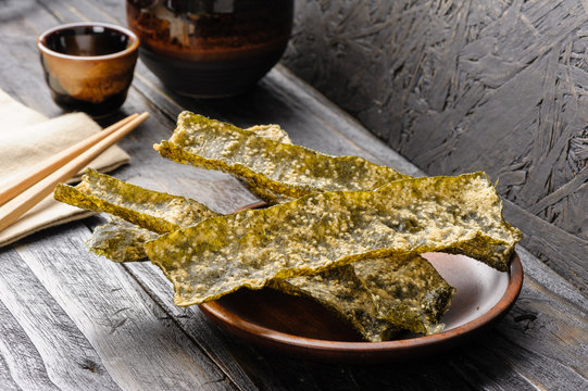 Deep fried seaweed