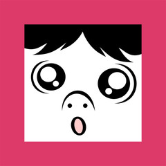 funny ugly expression icon