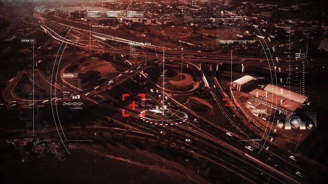 Digital composite video of ariel target