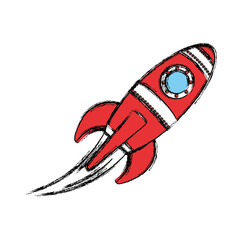 Spaceship start up symbol icon vector illustration graphic design