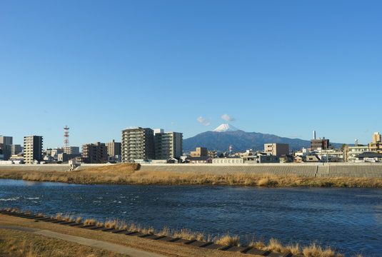 Kano River And Mount Fuji