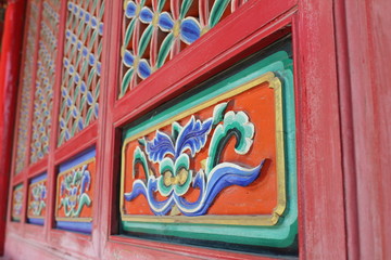 Tibetan Monastery Temple Doors Qinghai China Asia