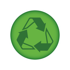 Recycle reuse and reduce icon vector illustration graphic design