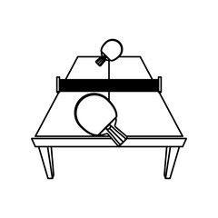 Ping pong table icon vector illustration graphic design