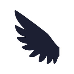 Fototapeta premium Feathers wing silhouette