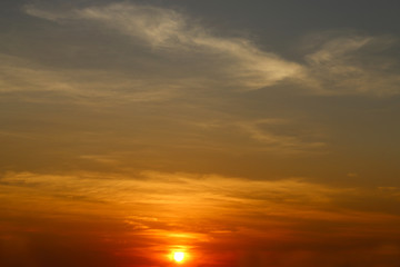 Obraz na płótnie Canvas sunset sky
