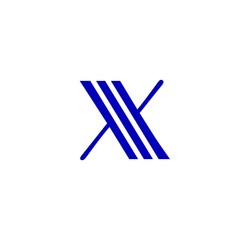 letter X logo vector