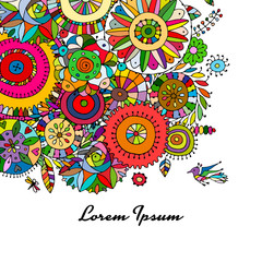 Floral background for your design