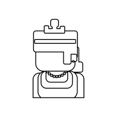 Obraz premium Princess Pixelated videogame icon vector illustration graphic design