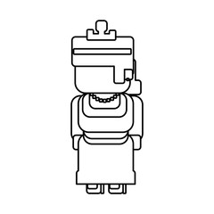 Princess Pixelated videogame icon vector illustration graphic design