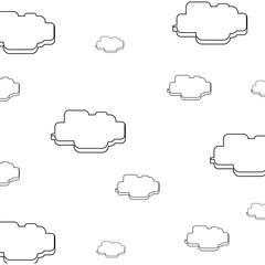 Cloud Pixelated videogame icon vector illustration graphic design