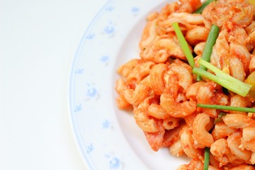 Fried elbow macaroni