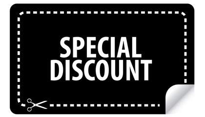 special discount coupon vector
