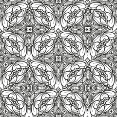 Fantasy decorative seamless pattern
