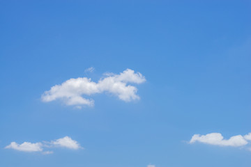 cloud in the blue sky