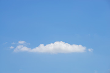 cloud in the blue sky