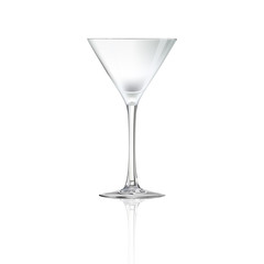 Cocktail glass isolated on white background