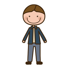 color silhouette cartoon man in wedding suit vector illustration