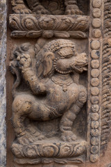 Fototapeta na wymiar Hindu Goddess Stone Statue