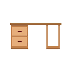 desk furniture work icon vector illustration eps 10