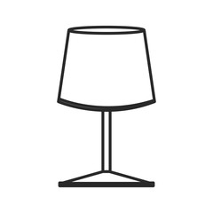 lamp furniture light electric outline vector illustration eps 10