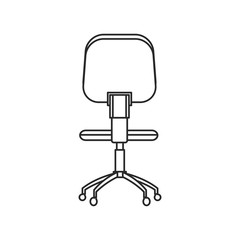 Fototapeta na wymiar office chair work style image outline vector illustration eps 10