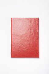 red book(note) isolated white.